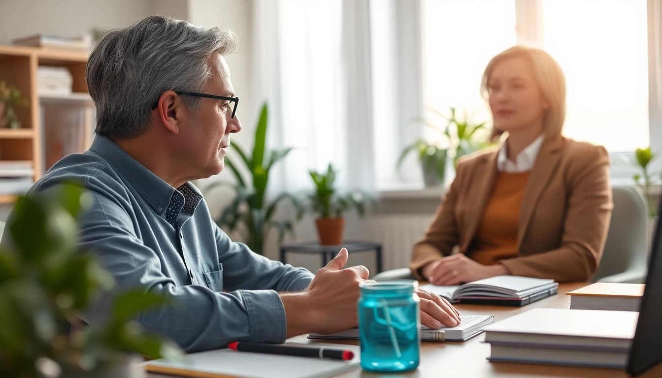 Consultation with a German psychiatrist in India offering compassionate care in a professional setting.