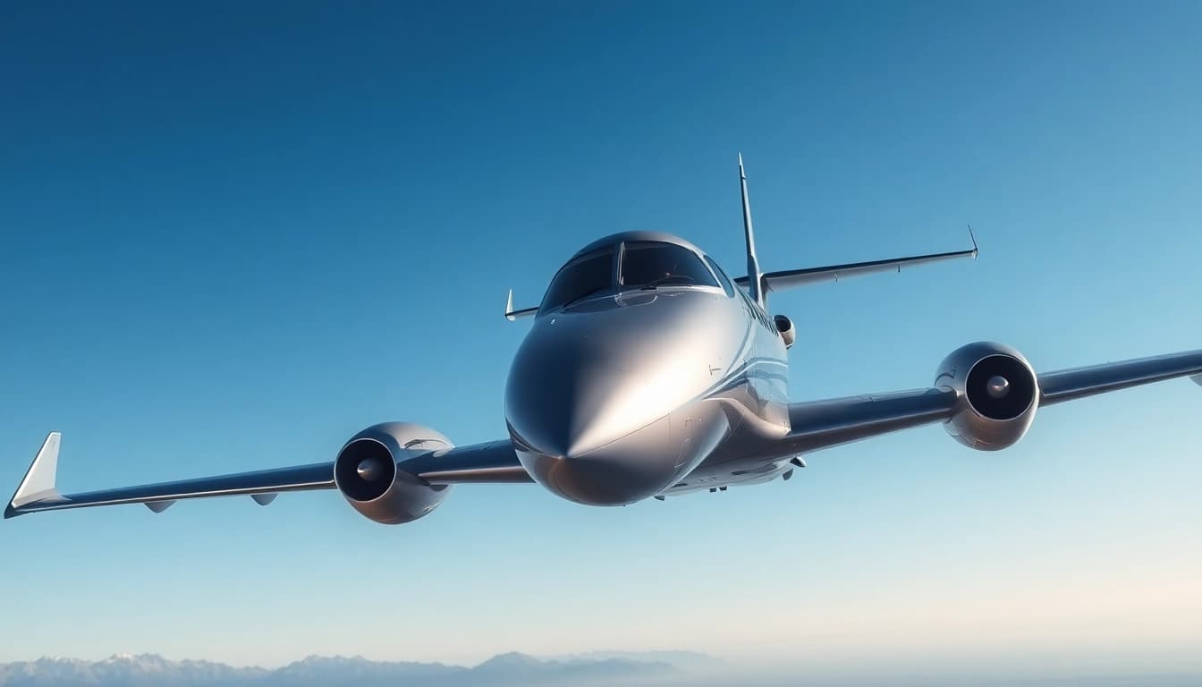 Immerse in the world of pray aviation milton with a dynamic aircraft soaring through a clear sky.