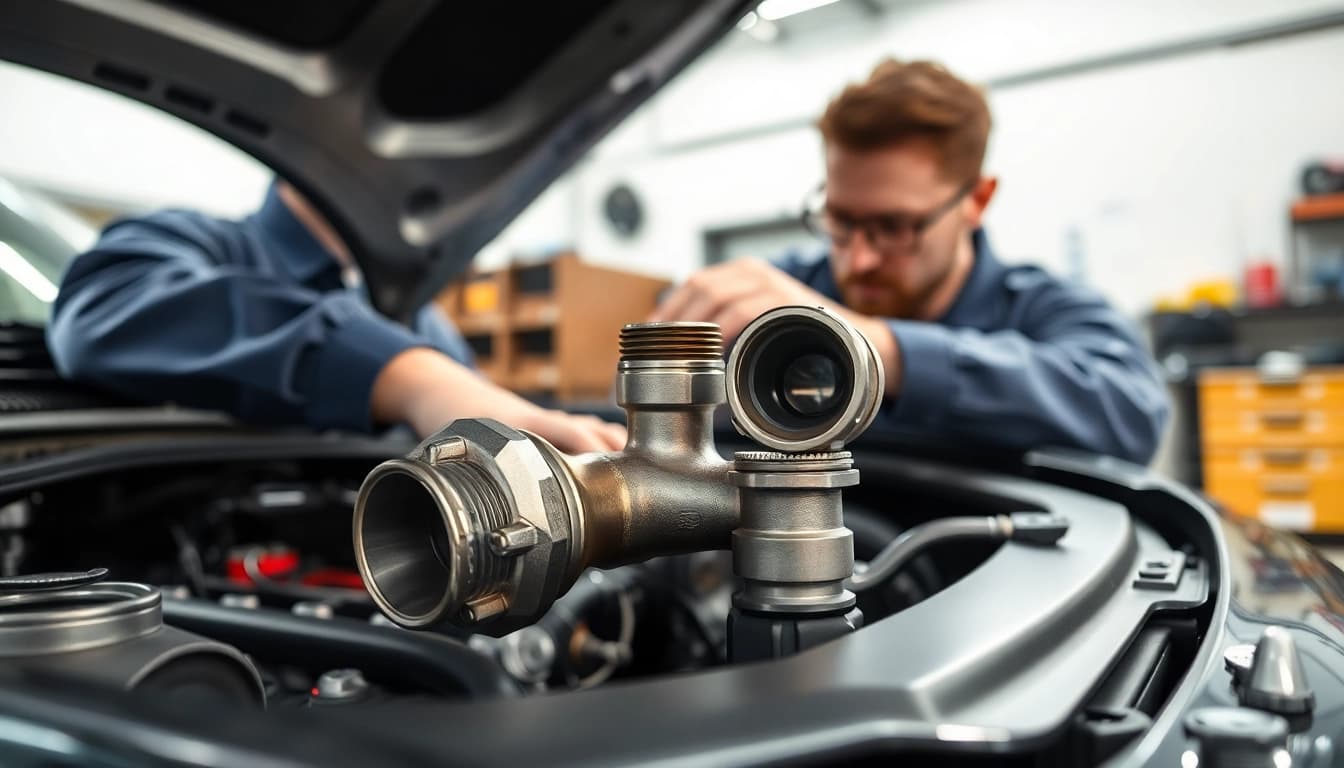 Install turbo oil drain fittings for optimal engine performance and reliability.