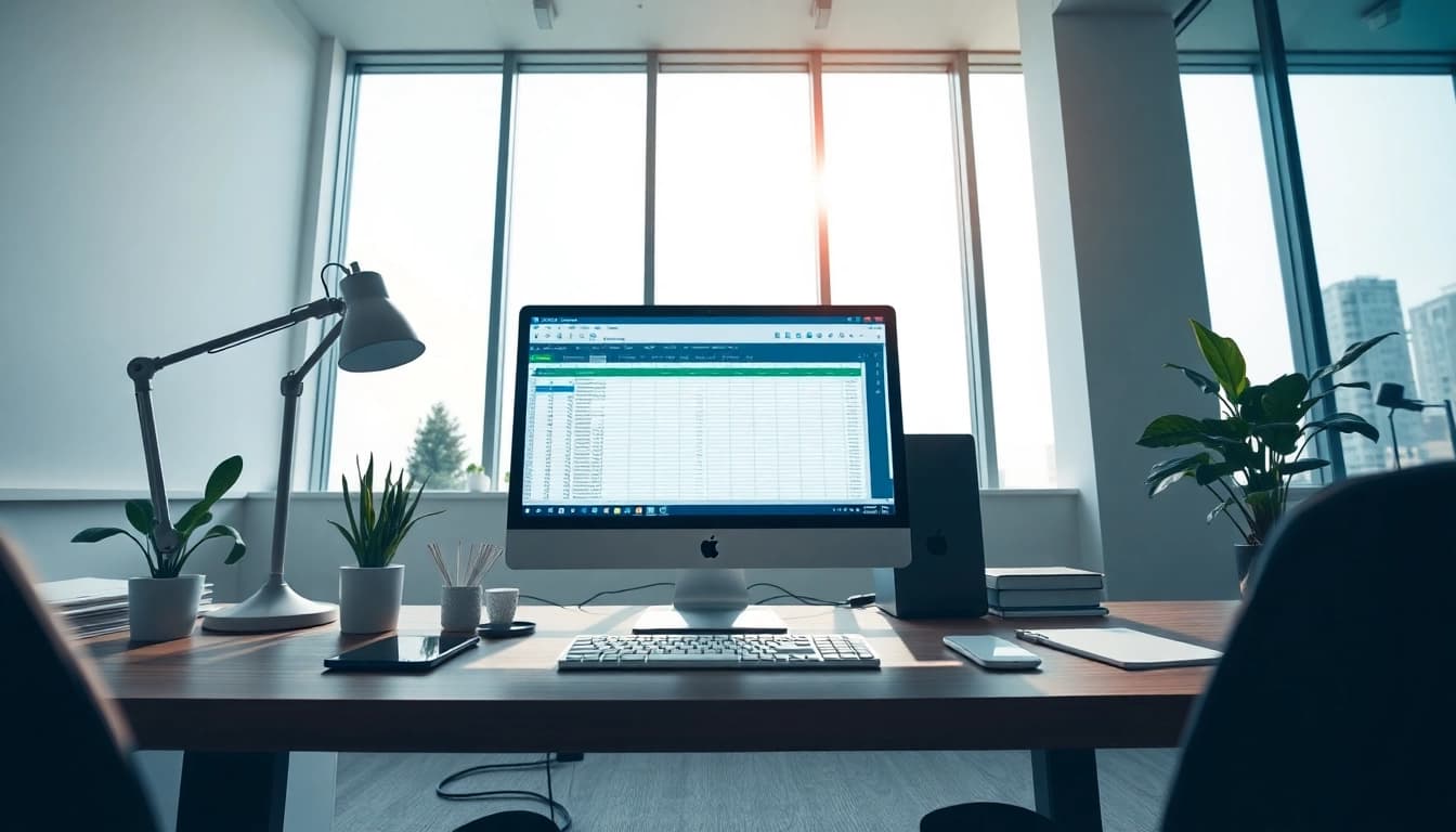在现代工作区计算机上显示的 WPS Office 软件，提升生产力。