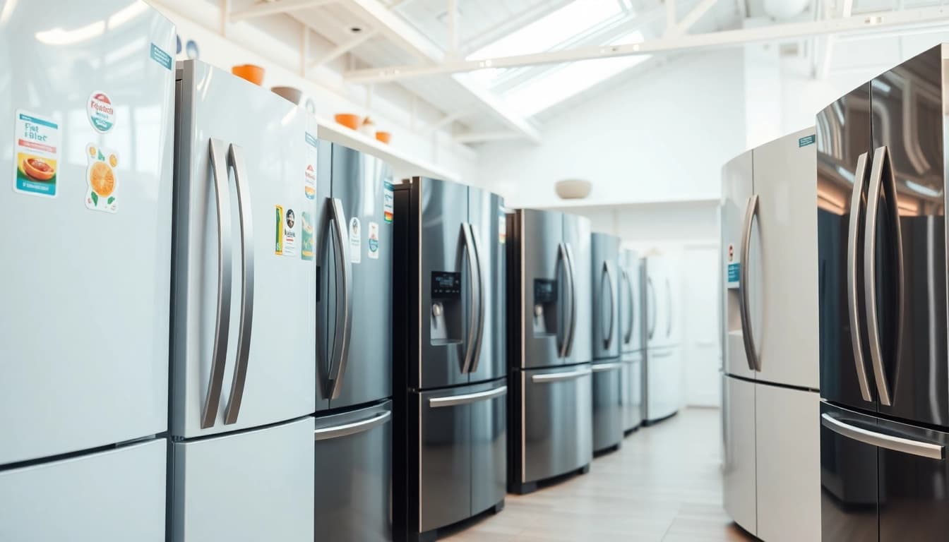 Browse the latest refrigerator sales showcasing modern designs and stylish features.