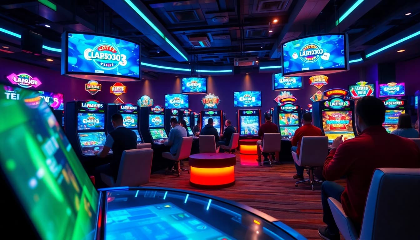Temukan keseruan bermain daftar lapak303 game di ruang gaming modern dan futuristik.