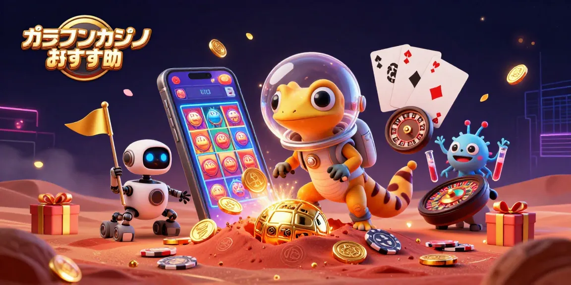 オンラインカジノ おすすめの魅力を楽しむ、宇宙をテーマにした賑やかなカジノシーン。