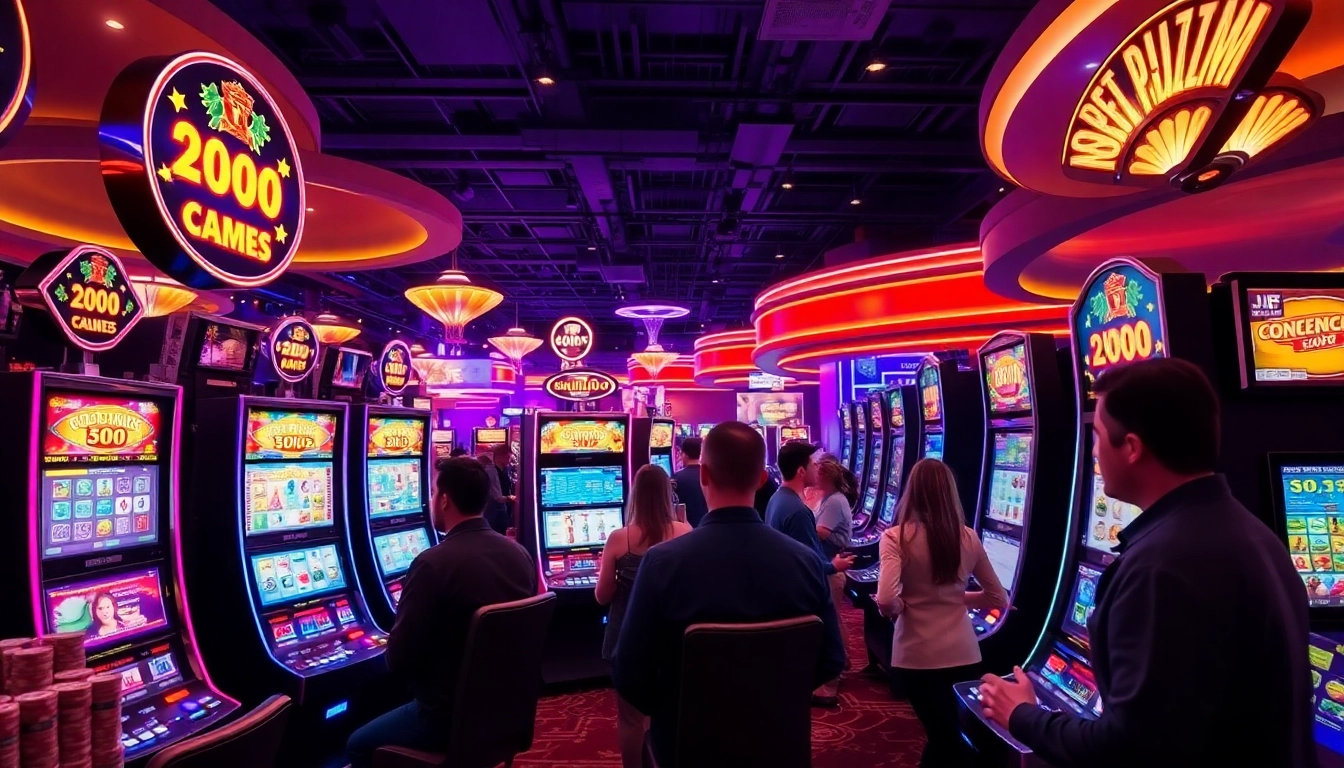 Permainan situs toto dengan mesin slot yang menarik dalam suasana kasino yang meriah.