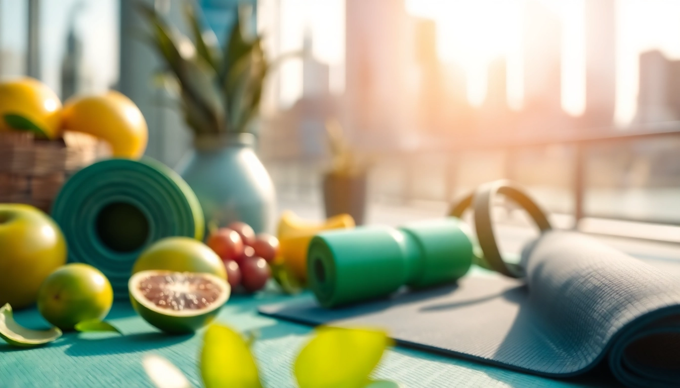 Showcase of the Health Ring highlighting its features among fitness equipment for a health-conscious audience.