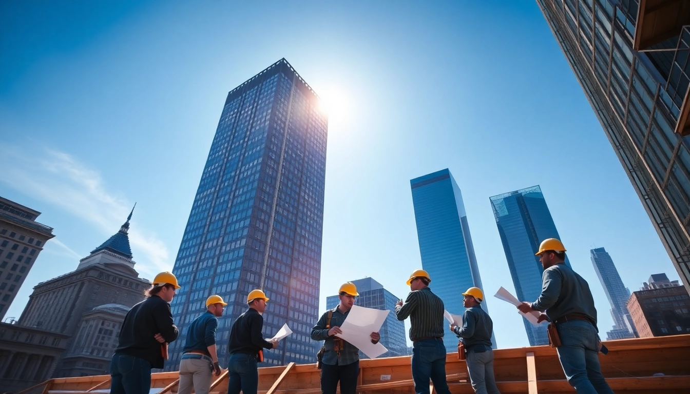 Experienced New York City General Contractor team collaborating on a construction project.