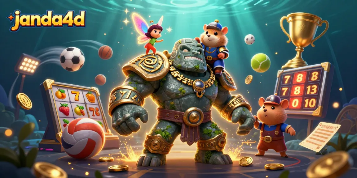 Janda4d menghadirkan golem penjaga, peri, dan ksatria hamster dalam ilustrasi kasino yang spektakuler.