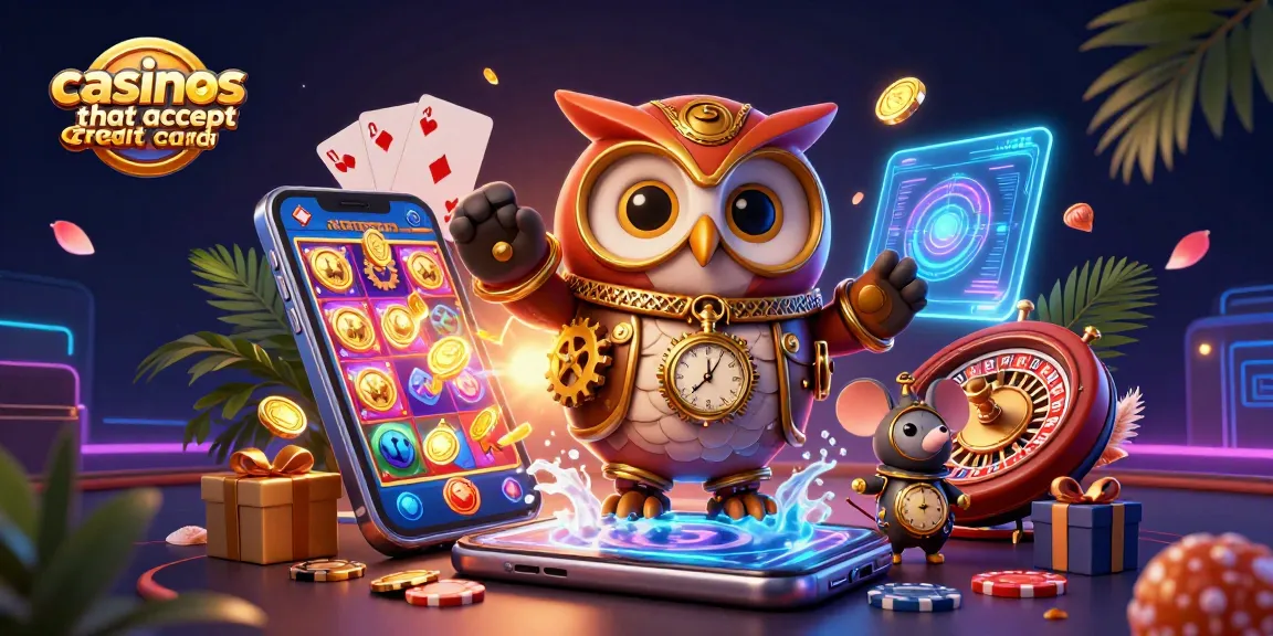 Experience thrilling gameplay at casinos that accept credit cards with vibrant slots and animations.