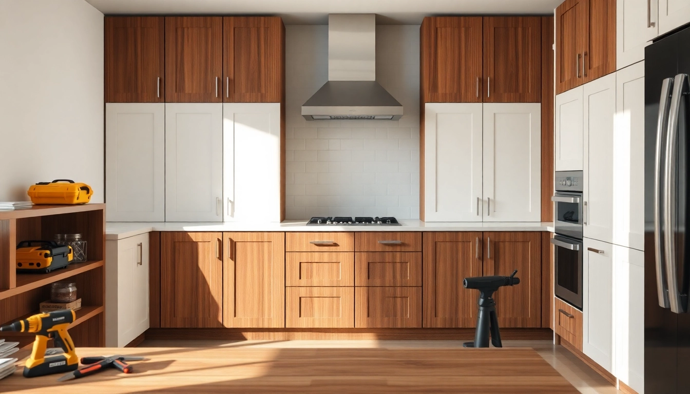Cabinet Refacing Largo FL showcasing a stunning kitchen transformation with high-quality finishes.