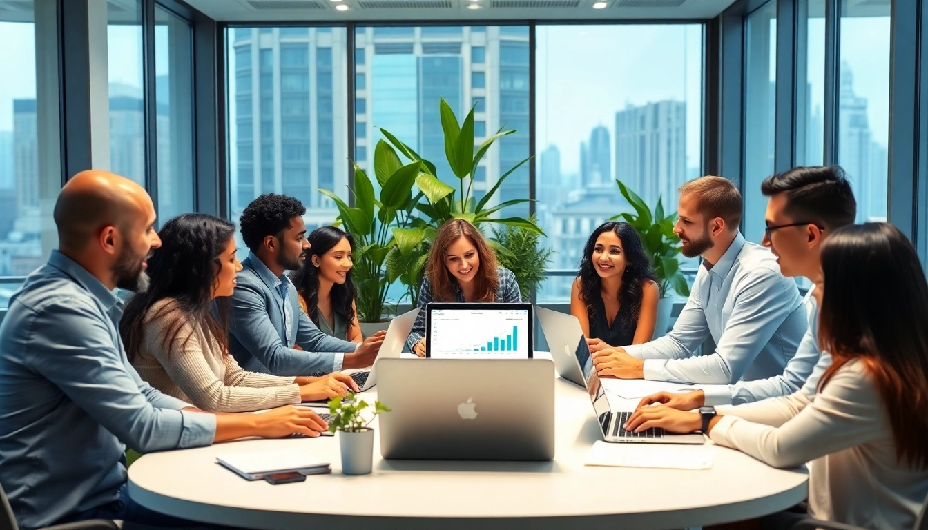 Understanding What is a CRM for WhatsApp through a team strategic session in a modern office.