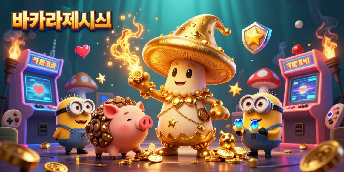 바카라사이트에서 화려한 카지노 캐릭터와 함께 행운을 찾으며 플레이하는 장면
