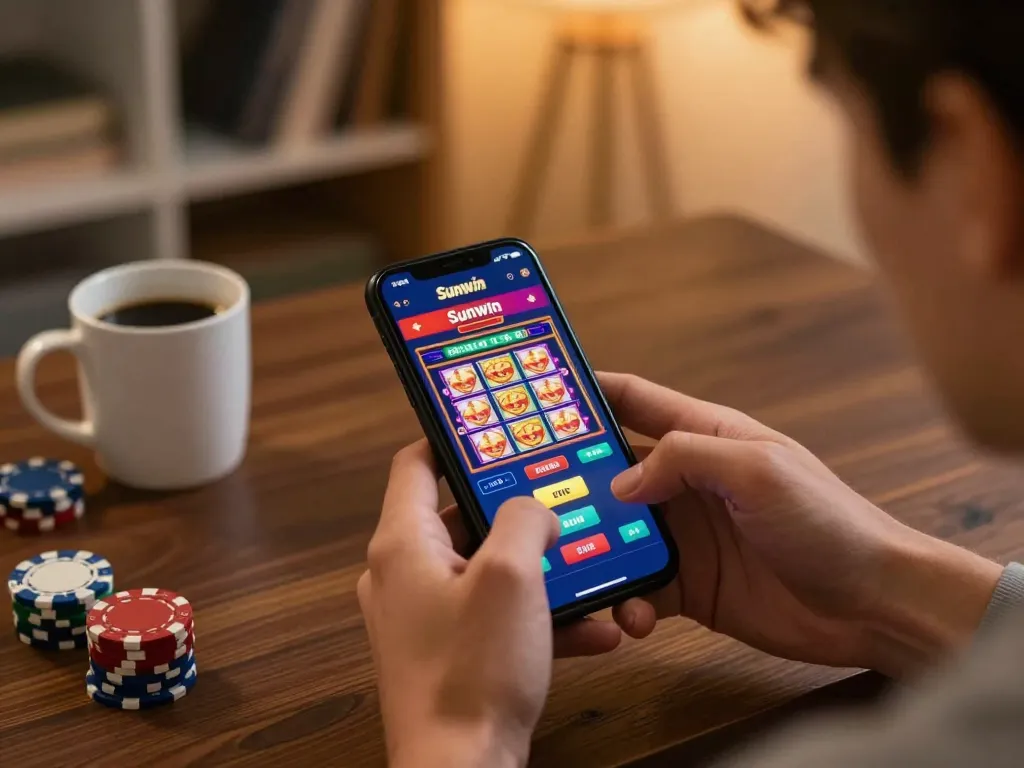 Trải nghiệm trò chơi hấp dẫn trên ứng dụng Sunwin thể hiện trải nghiệm slot sống động trên di động.