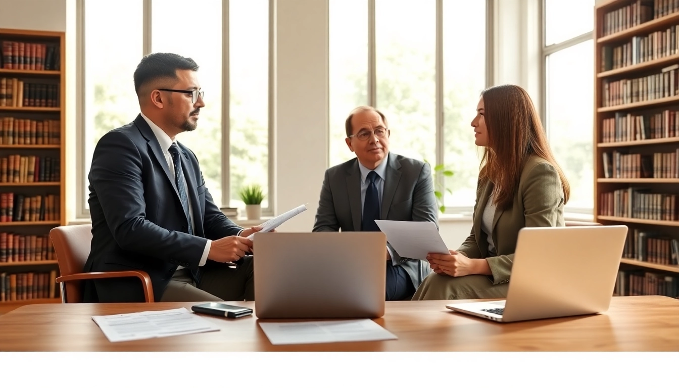 Discussing Family Law Financial Agreements in a professional office setting, highlighting legal consultations.