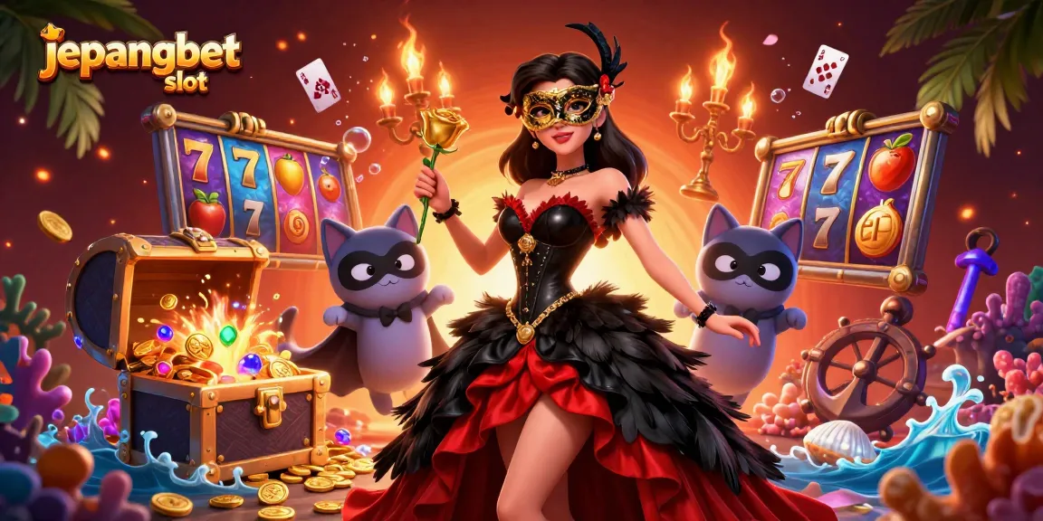 Experience jepangbet slot with stunning visuals and vibrant slot elements in a captivating 3D illustration.
