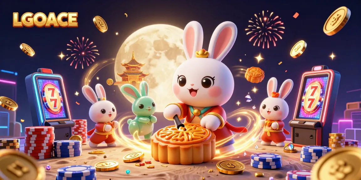 LGOACE enchants players with a vibrant slot-themed illustration showcasing exciting game elements, capturing the essence of casino fun.