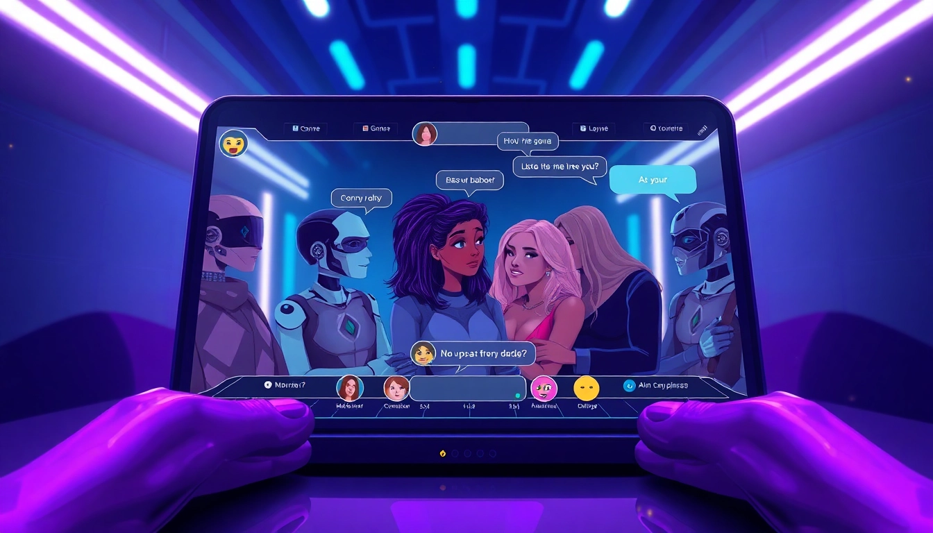 Engaging NSFW AI chat interface showcasing playful interactions.