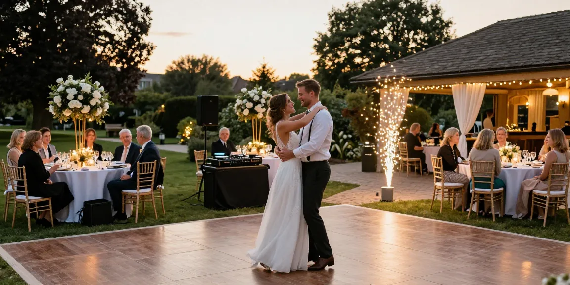 Hochzeit DJ Brandenburg sorgt für musikalische Untermalung bei romantischer Feier.