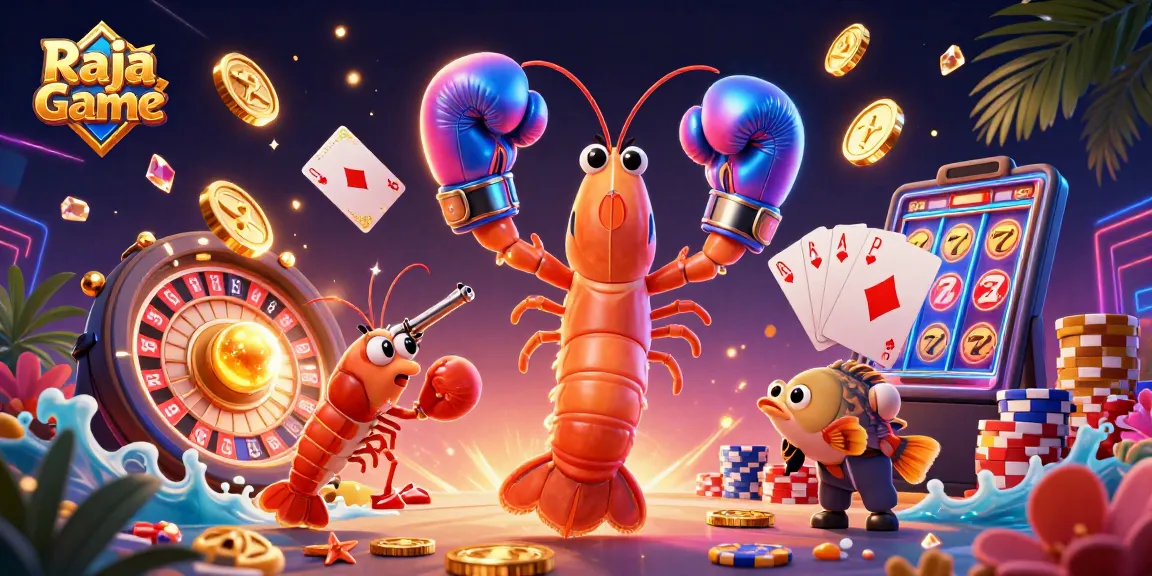 Engage in exciting gambling action with Raja Game featuring vibrant characters and dynamic casino elements.