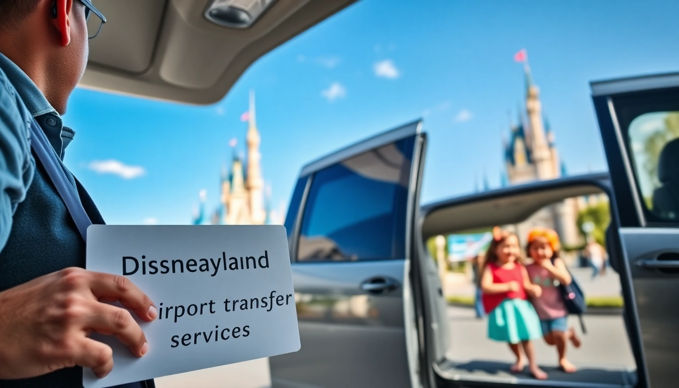 Experience seamless Disneyland Paris airport transfer services with a friendly driver and a joyful family.