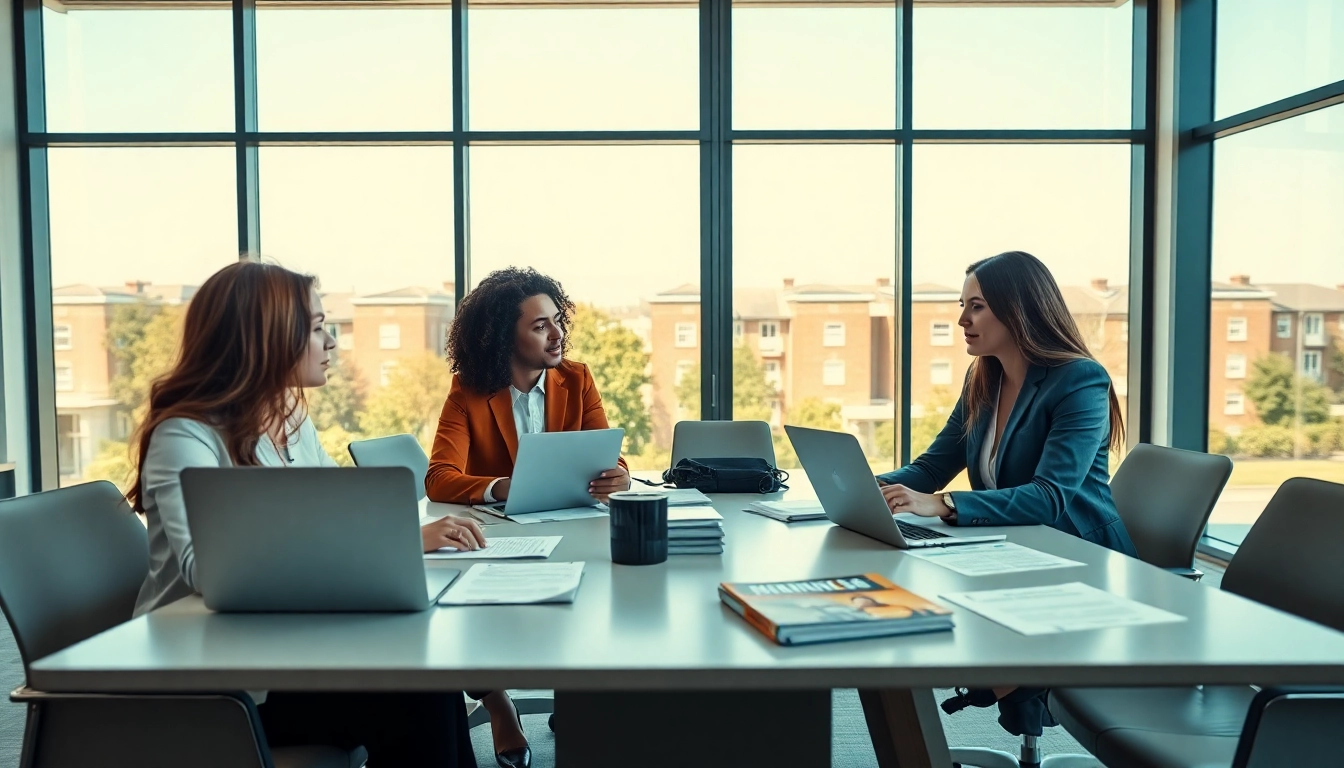 Discussing Guaranteed rent in high Wycombe agreements in a modern office setting.