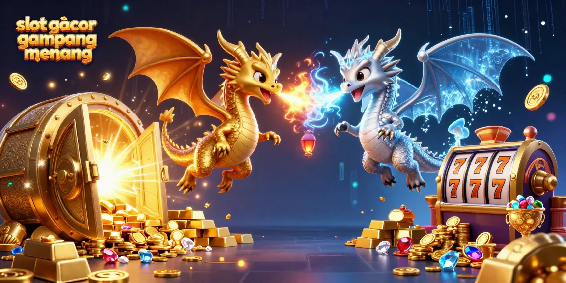 Experience the thrill with slot gacor gampang menang as dragons and treasures collide in a vivid casino scene.