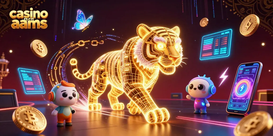 Incontro emozionante nel casino non AAMS con il tigre dorato e monete di criptovaluta.