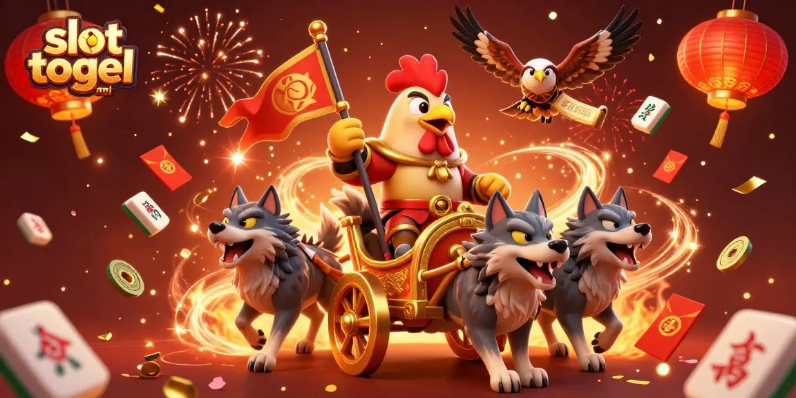 Experience thrilling wins with slot togel resmi in an exciting 3D casino scene.