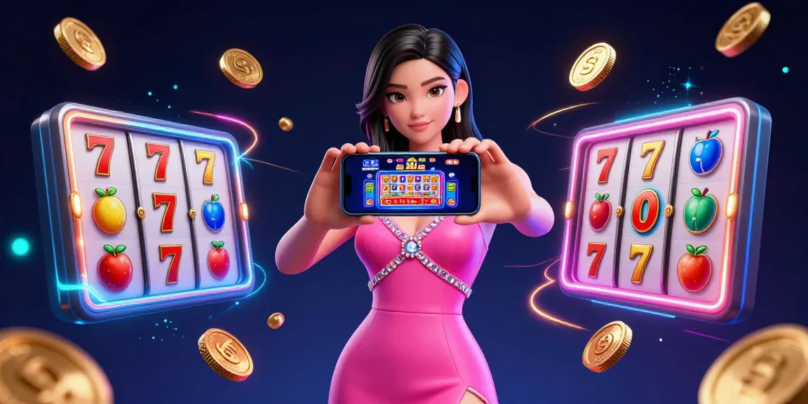 Scene coinvolgenti di casinò non AAMS affidabili con una donna che mostra giochi con croupier dal vivo e elementi dinamici delle slot.
