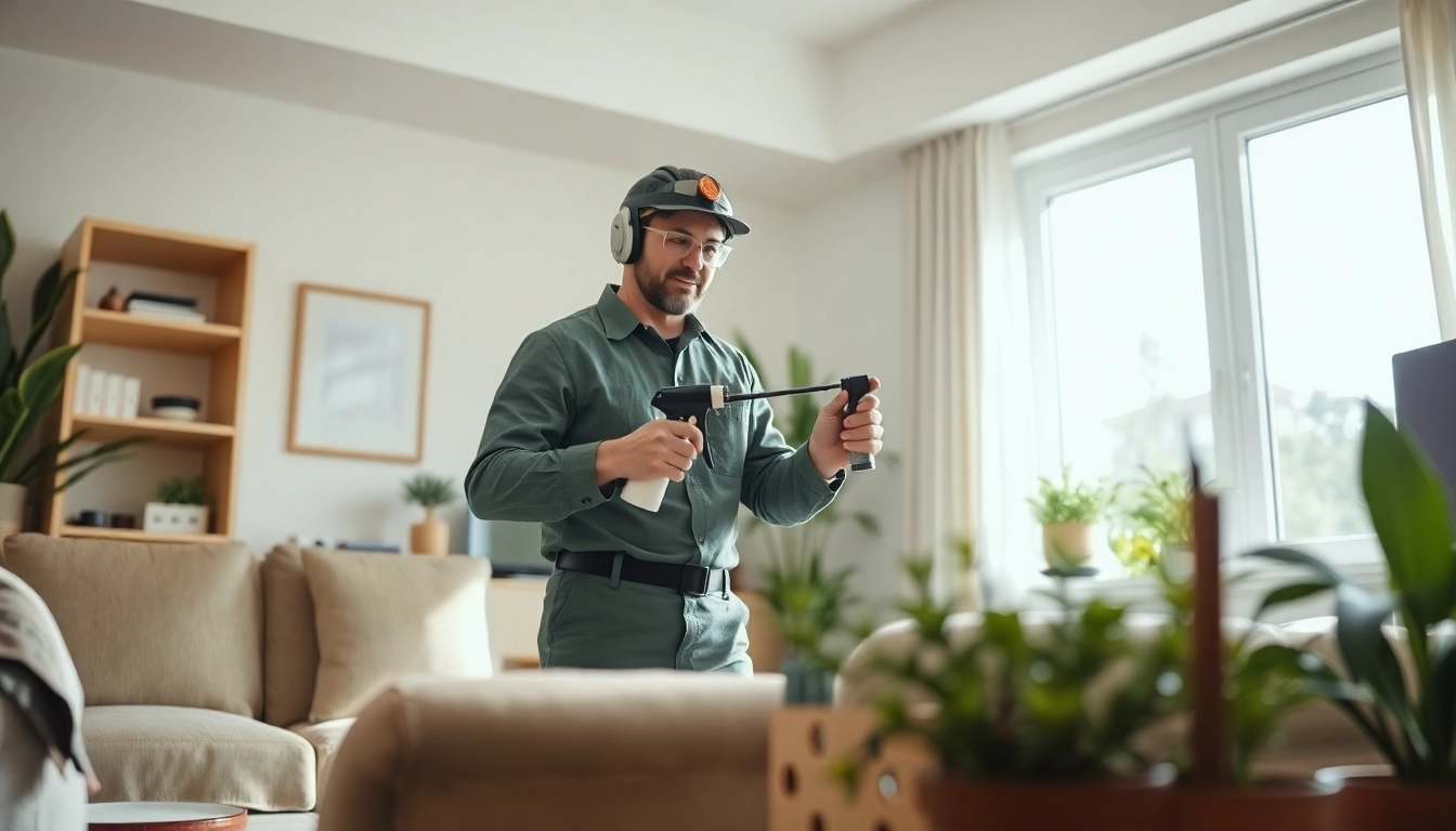 Implementing low odor pest control techniques in a safe and clean environment.