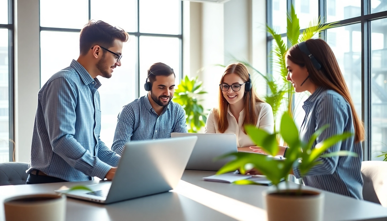 Offering managed it services near me by a professional IT support team in a modern office.