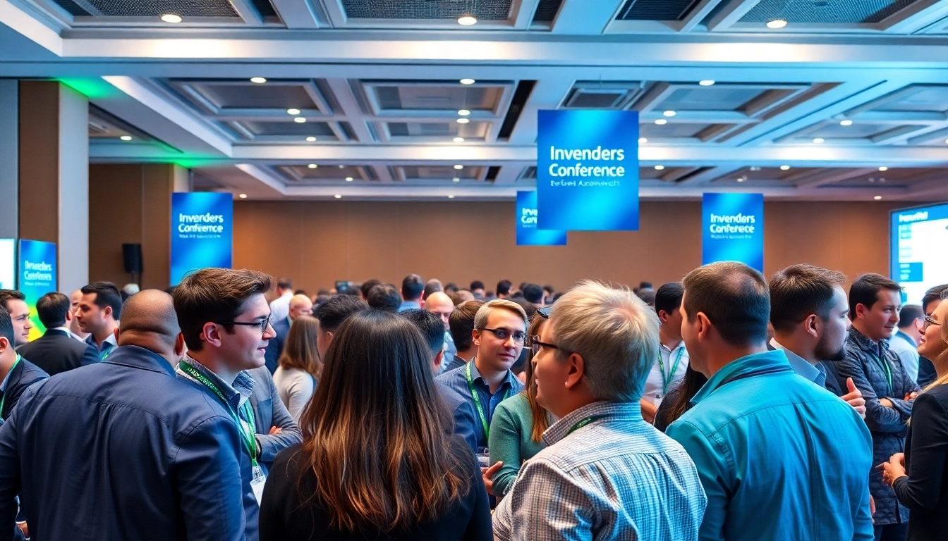 Engaged professionals at a founder investor networking conference exchanging ideas and building connections.