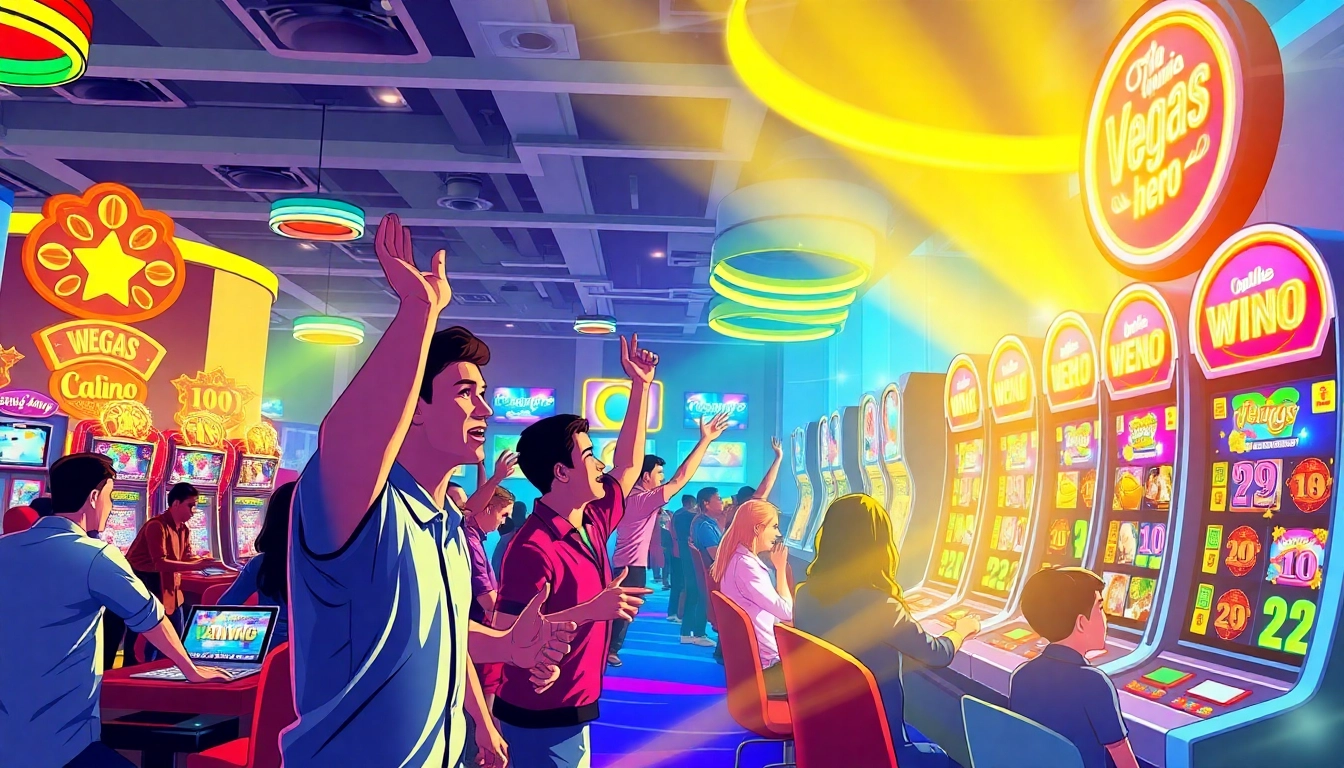 Engage in the thrilling online experience of Vegas hero with vibrant casino games.