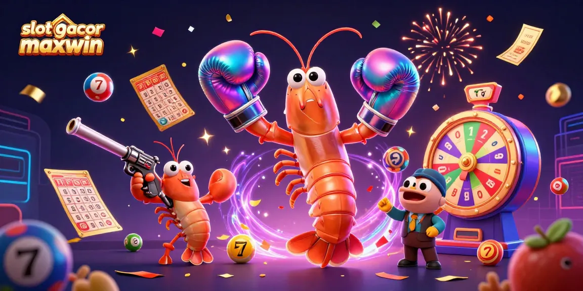 Mencari slot gacor maxwin dengan karakter udang mantis 3D dan simbol permainan yang menarik