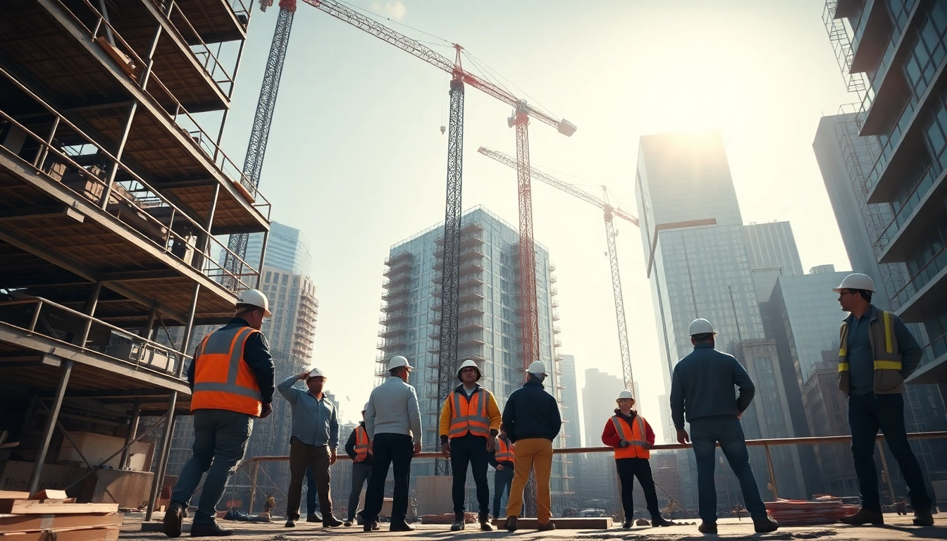 Manhattan Commercial General Contractor showcasing teamwork on a construction site.