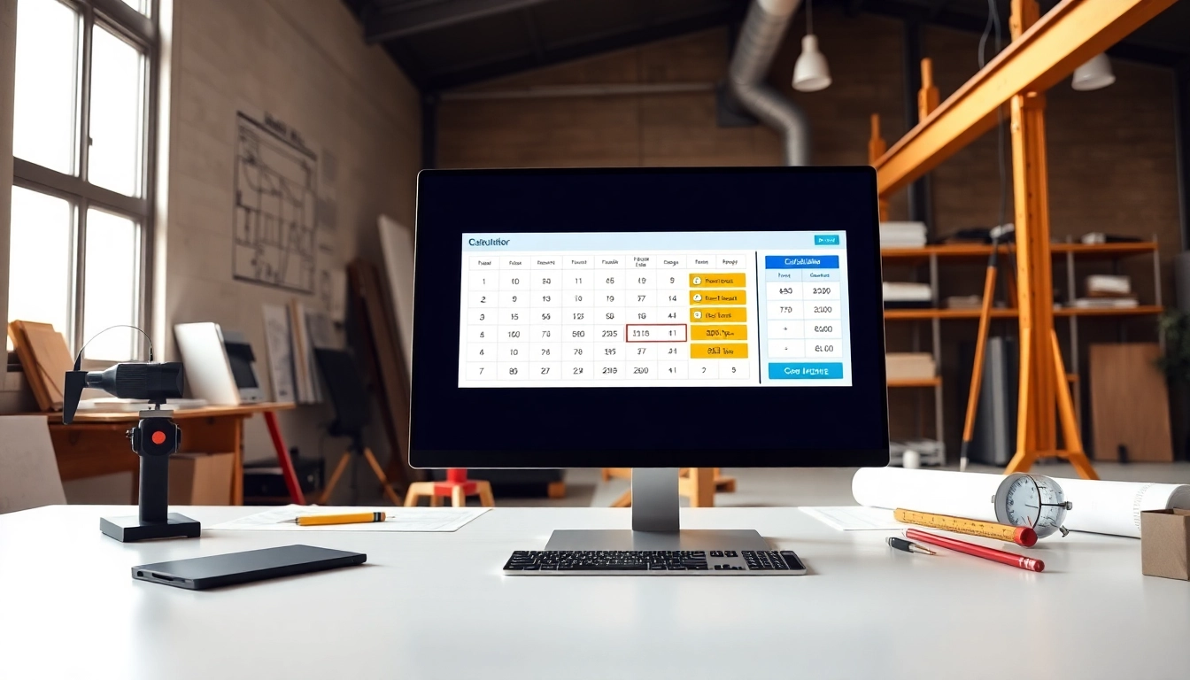 Use a beam calculator to simplify engineering design in a modern workspace.