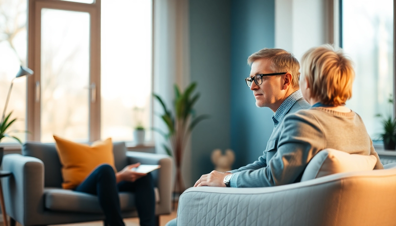 Engaging session with top psychiatrist in dubai offering personalized care in a serene office.