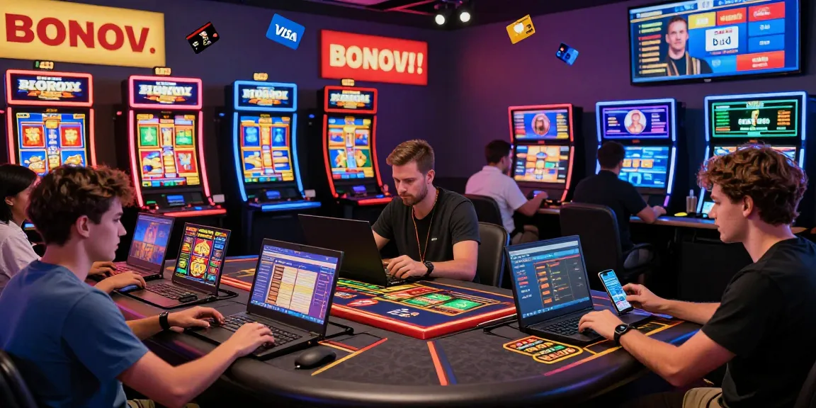 Players enjoying online casinos that accept credit cards in a vibrant digital environment with engaging gameplay.