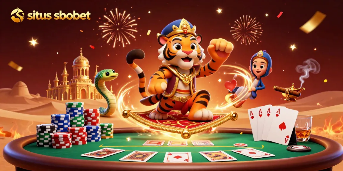 Situate at situs sbobet, the tiger sultan leads a betting adventure spread across a dazzling casino landscape.