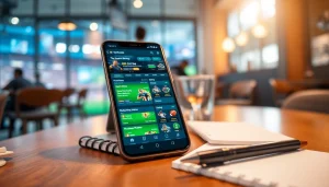 Explore the best sports betting sites in India with a sleek mobile interface showcasing vibrant betting options.