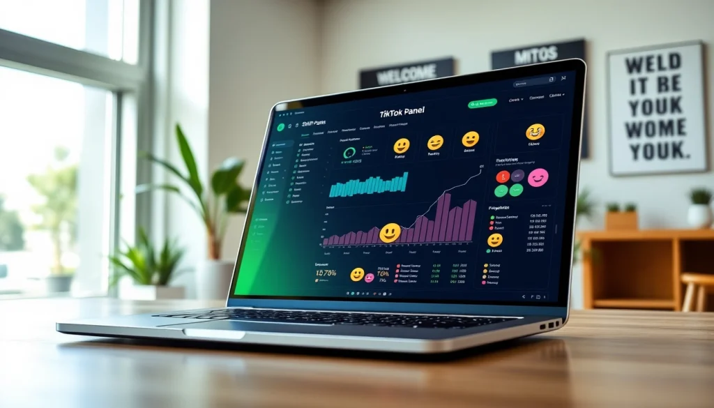 Explore the features of the TikTok SMM panel showcasing engagement growth and analytics.