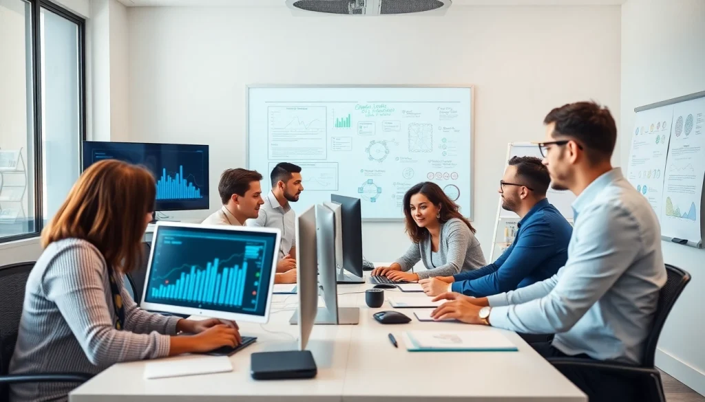 Outsourced IT Support Tampa team collaborating in a modern office.