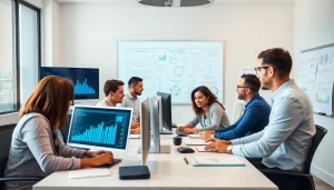 Outsourced IT Support Tampa team collaborating in a modern office.