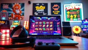 Aktifkan agen toto melalui laptop dengan suasana bermain yang energik dan modern.