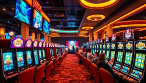 Menangkan hadiah menarik di link jewel4d slot dengan mesin slot yang berwarna-warni dan suasana ceria.