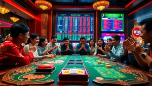 Bandar togel yang ramai dengan pemain bersemangat berpartisipasi dalam permainan.