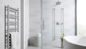 Sonni sanitär Produkte in moderner Badezimmerumgebung darstellen und stilvolle Akzente setzen.