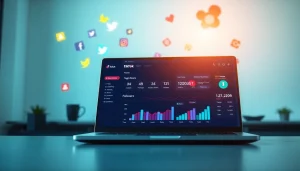 Engaging TikTok SMM panel interface showcasing analytics for increased followers and engagement.