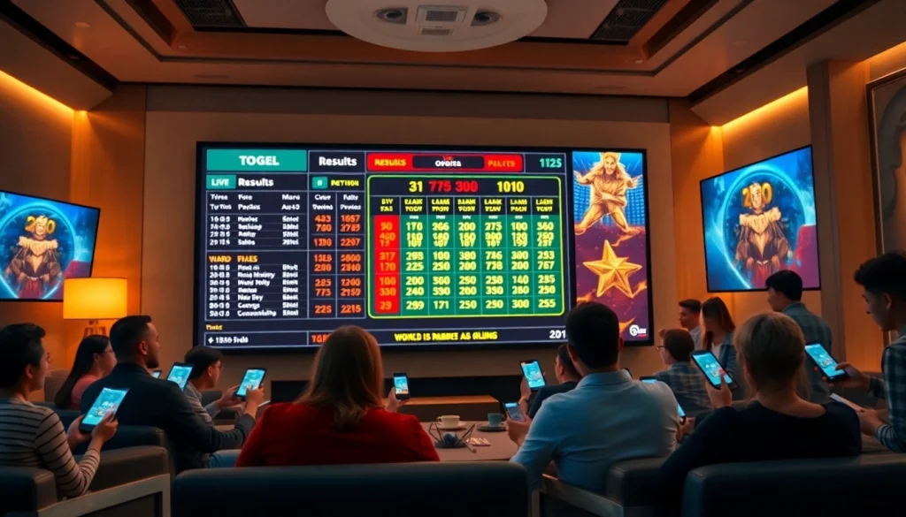 Permainan togel online dengan platform digital interaktif di tengah suasana yang energik.