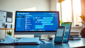 Showcase of WhatsApp Business API integration in a professional communication setup.