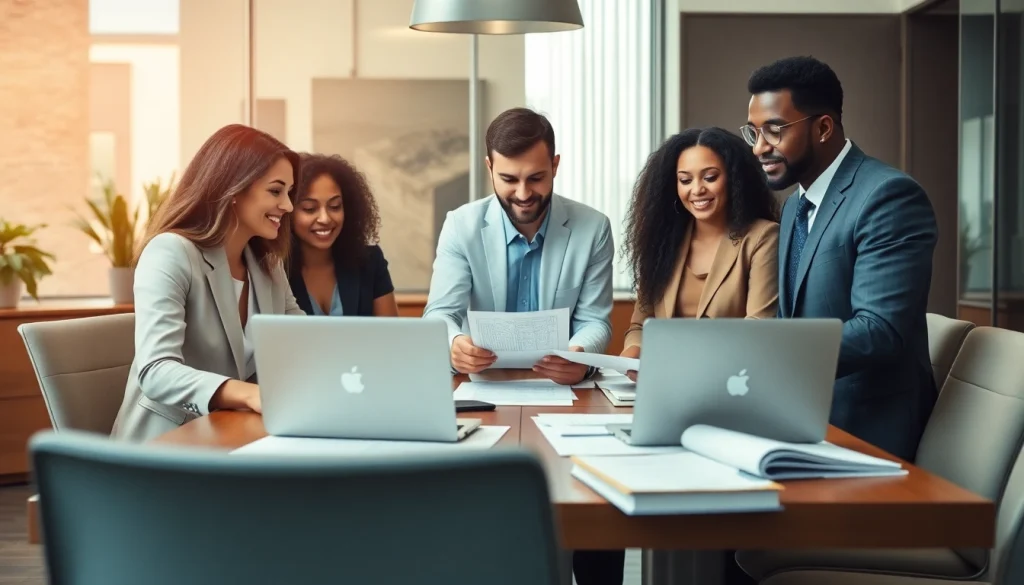 Collaborating legal professionals at Corrida Legal Corporate & Employment Law Firm in Gurgaon showcasing teamwork and professionalism.